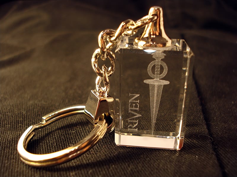 A Riven dagger crystal keyring